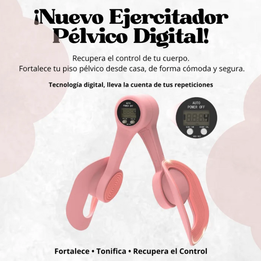 Ejercitador pélvico: "Tonifica glúteos y fortalece suelo pélvico".