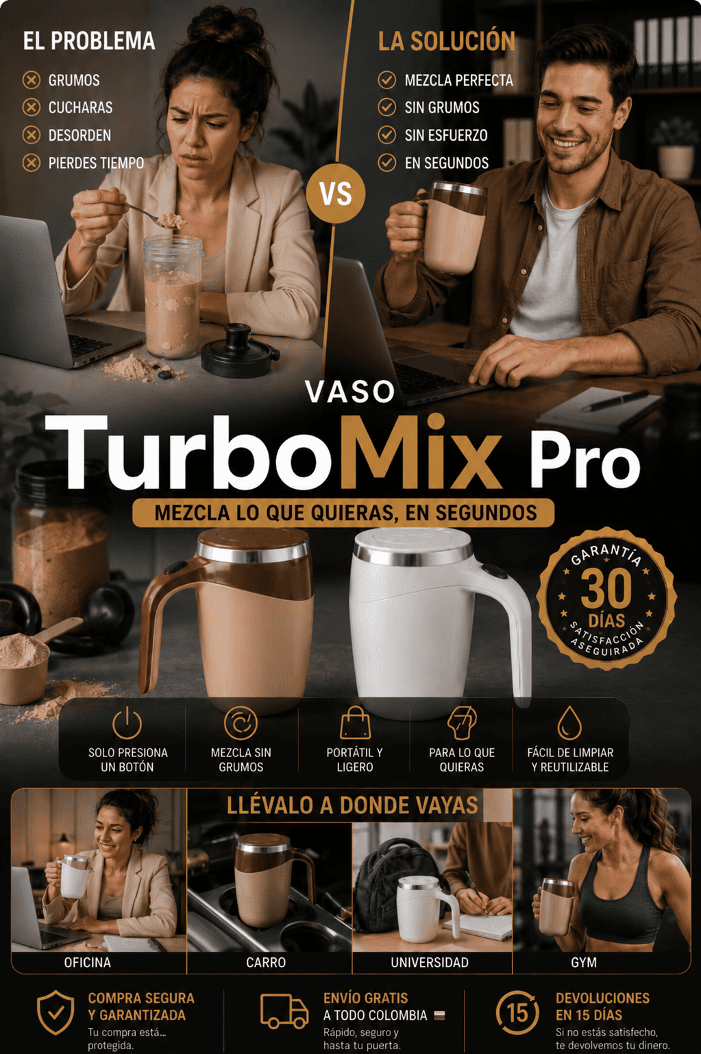 Taza mezcladora TurboMix Pro®