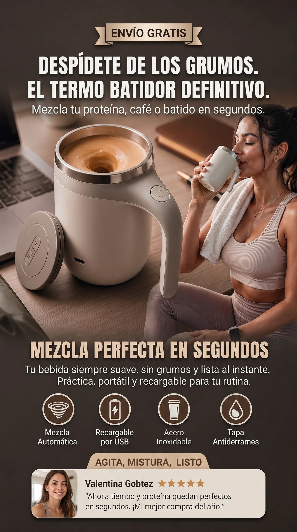 Taza mezcladora TurboMix Pro®